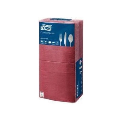 TORK papírové ubrousky 2V bordó 200ks 24x24cm