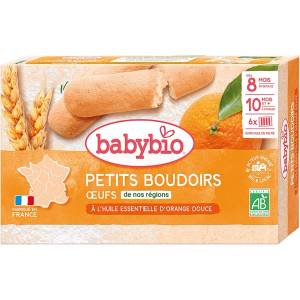 Babybio Био бисквити за бебета Babybio - Портокал, 120 g (3288131502205) - baby