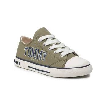 Tommy Hilfiger Кецове Low Cut Lace-Up Sneaker T3X4-32208-1352 M Зелен (Low Cut Lace-Up Sneaker T3X4-32208-1352 M)