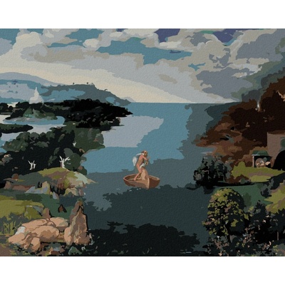 Zuty Malování Podle Čísel Krajina S Charonem Překračujícím Styx Joachim Patinir 80 x 100 cm Pl