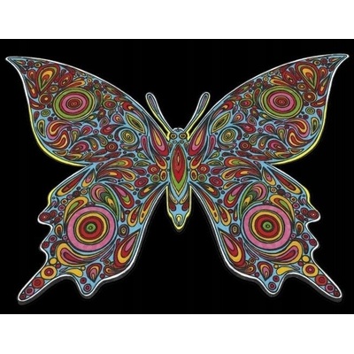 ColorVelvet Omalovánky velbloudí Motýl 47x35 cm