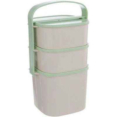 Jídlonosič 3D (1x2,0l+2x1,15l) ALMI plus, čtverc., plast