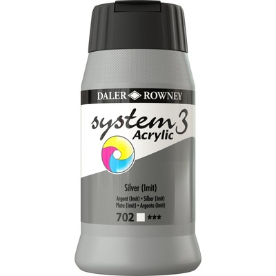 Daler-Rowney System3 АКРИЛНА боя Silver Imitation 500 ml 1 бр (129500702)