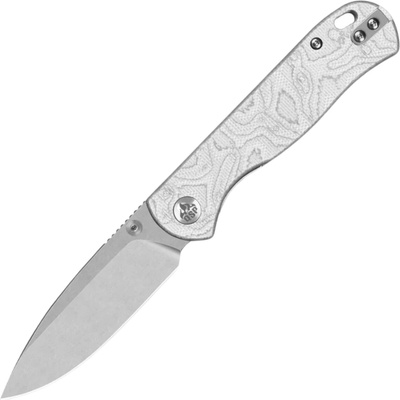 QSP Knife Ferret Nitro V, Stonewash, G10 with Aluminum foil QS170-D1