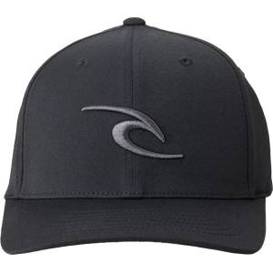 Rip Curl Мъжка шапка с козирка Rip curl Tepan 2.0 Flexfit Cap - Black - размер One Size (904-5804-0111)