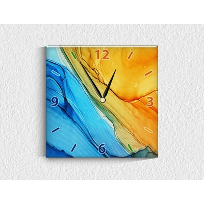 Стъклен стенен часовник 064