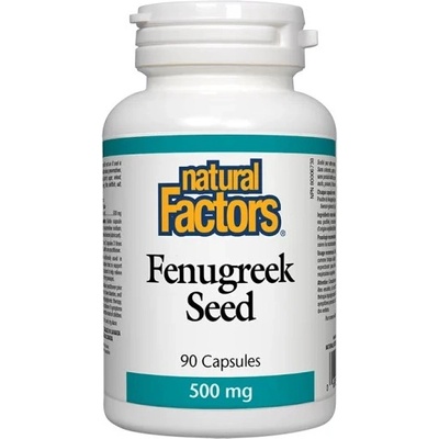 Natural Factors Fenugreek Seed, 500 mg, 90 капсули, Natural Factors