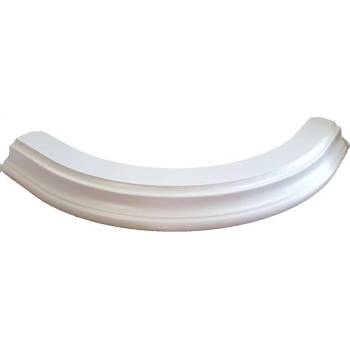 ЕВРОМАР Корниз за кухня michelle горен заоблен бял