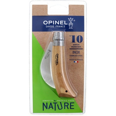Opinel No.10 skladací oceľový 10 cm drevená rukoväť