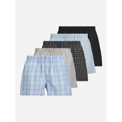 Jack and Jones Мъжки боксерки Jack and Jones 5-Pack Milano Woven Boxers Mens - Poppy Seed