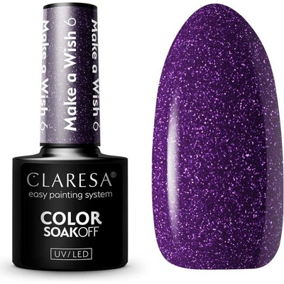Claresa SoakOff UV/LED Color Make a Wish gelový lak na nehty odstín 6 5 g