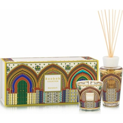 Baobab Collection My First Baobab Marrakech vonná sviečka 190 g + My First Baobab Marrakech aróma difuzér s náplňou 250 ml
