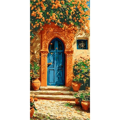 Origami Malování podle čísel na rámu 40 x 80 cm Provensálská nálada Krajinka LW 5147
