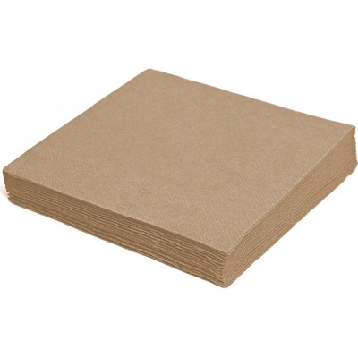 PAP FSC Mix Ubrousek 2V přírodní hnědý 24x24cm 250ks – Zboží Dáma
