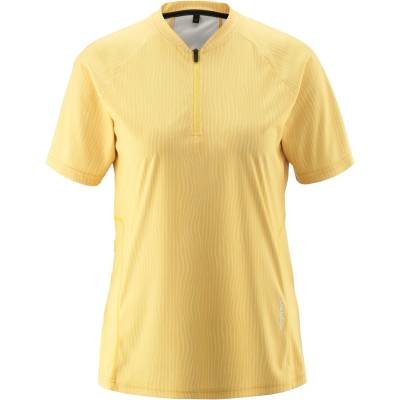 Gonso Дамска фланелка с къс ръкав за колоездене Gonso Women's Adventure Jersey Soft Touch Cycling jersey - Yellow Finch - размер 40 (EU) (156-2645-0414)