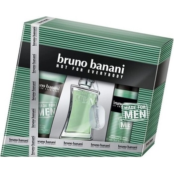 Bruno Banani Made Man EDT 30 ml + sprchový gél 50 ml + deospray 50 ml darčeková sada