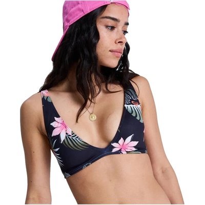 Roxy Paradise Fleur Elongated Triangle bikini top - Blue (Anthracite Paradise Fleur Swim)