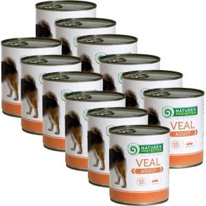 Nature's Protection кучешка възрастен телешко 12 x 800 г