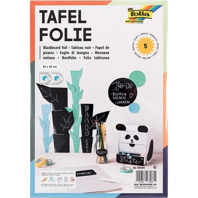 Folia - Max Bringmann Samolepicí tabulová folie - listy 23 x 33 cm - 5 ks