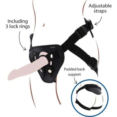 Get Real Strap-On Deluxe Harness Black