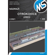 Papierový model železničná stanica Otrokovice v r. 2003