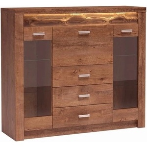 Bogdan Furniture Europe Витрина ниска Indianapolis I-8, светла пепел