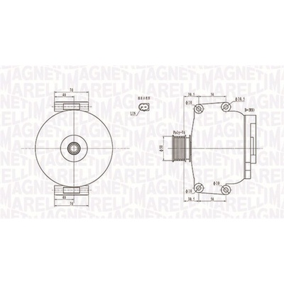Alternátor MAGNETI MARELLI 063731908010