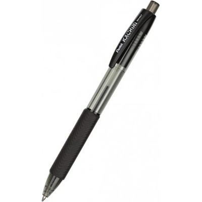 Pentel Автоматична химикалка Pentel Kachiri 457, черен цвят на писане, 0.7 mm, черен, цената е за 1бр. (продава се в опаковка от 12бр. ) (OK26831)