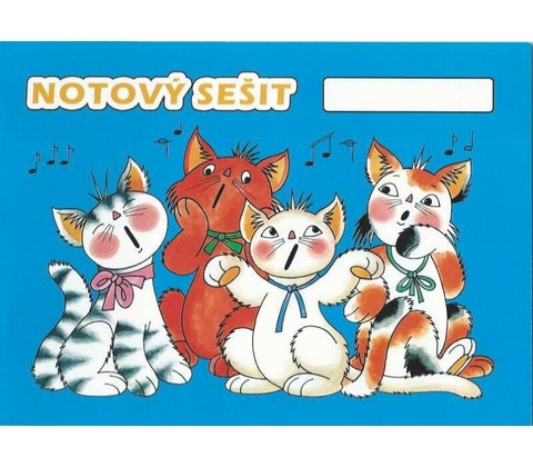 Vozar Notový sešit kočičky