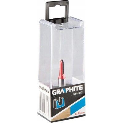 GRAPHITE Drážkovacia fréza dlhá, typ U, HM 6,35x15,5 mm, stopka 8 mm