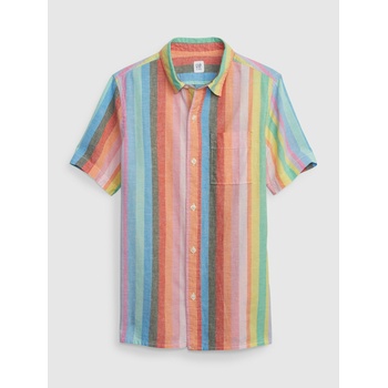 GAP Детска ленена риза оксфорд GAP GAP | Oranzhev | Момчешки | 104-110