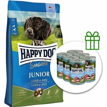 Happy Dog Sensible Junior Lamm pre mladých psov jahňacie 10 kg