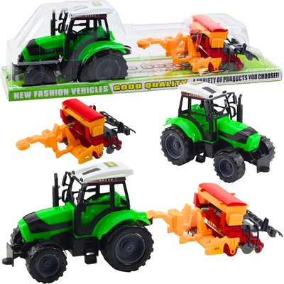 Lean Toys Traktor so sejačkou