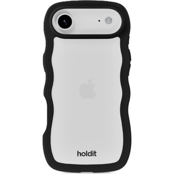Holdit Гръб Holdit Wavy за iPhone 17 Air - Черен/Прозрачен