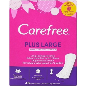 Carefree Plus Large slipové vložky so sviežou vôňou 46 ks