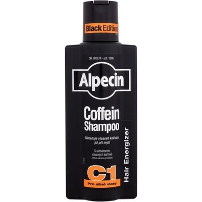 Alpecin Coffein Shampoo C1 Black Edition 375 ml шампоан за стимулиране на растежа на косата за мъже