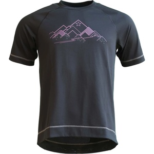 Zimtstern Мъжка фланелка с къс ръкав за колоездене Zimtstern PureFlowz Eco Shirt S/S Cycling jersey - Pirate Black (056-4129-0212)