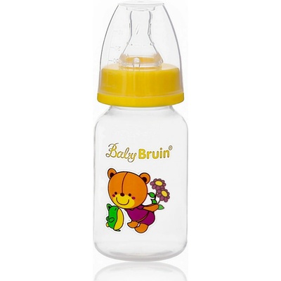 Baby Bruin kojenecká fľaša žltá 120 ml
