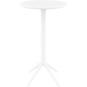 Bogdan Furniture Am Маса Бар Скай ф60/110h сгъваема бяла