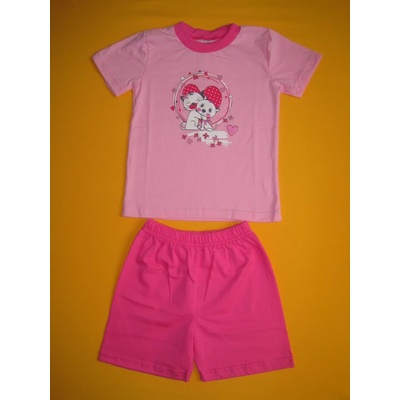 Arex pyžamo s potiskem růžové