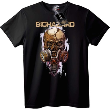 NOONEBRAND Тениска с биологично опасен череп - 7XL, White