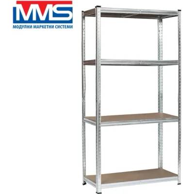 MMS Метален стелаж с МДФ рафтове mms 48219/ 4х175 кг (48219)