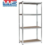 MMS Метален стелаж с МДФ рафтове mms 48219/ 4х175 кг (48219)