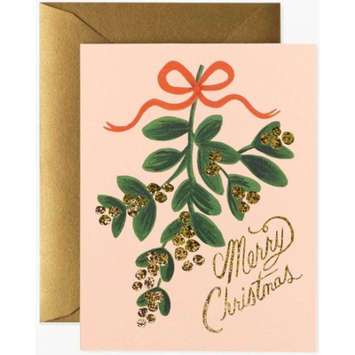 Rifle Paper Co. Vianočné prianie s obálkou Mistletoe Christmas