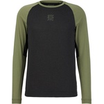 Stoic Мъжка фланелка с дълъг ръкав за колоездене Stoic PerformanceMerino LofsdalenSt. MTB L/S Cycling jersey - Moss Green / Black - размер XL (056-4035-0214)