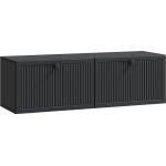 vidaXL Стенно монтиран ТВ шкаф Черно 98 x 31 x 30 см (898046)