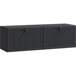 vidaXL Стенно монтиран ТВ шкаф Черно 98 x 31 x 30 см (898046)
