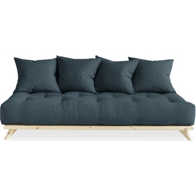 Sofa Senza by Karup 90*200 cm natural + futon petrol blue 757