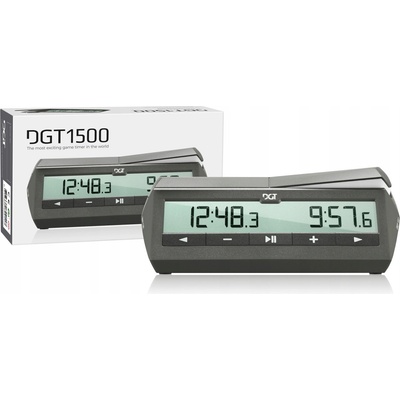 DGT 1500 - Elektronické šachové hodiny - sivé