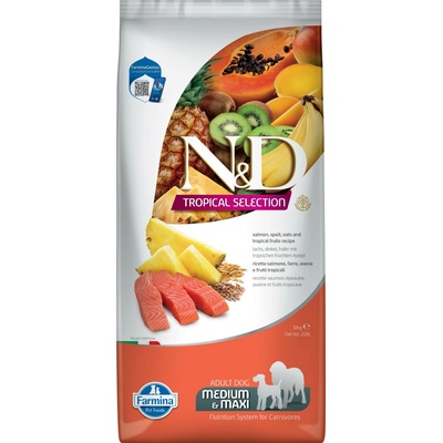 N&D Tropical Selection Dog Adult Medium & Maxi Ancestral Grain Salmon 2 kg